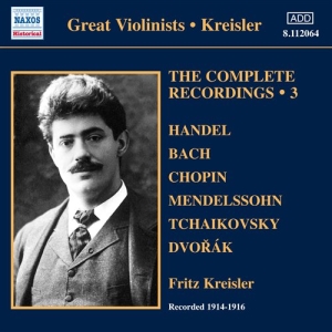 Fritz Kreisler - The Complete Solo Recordings Vol 3 in der Gruppe CD bei Bengans Skivbutik AB (659500)