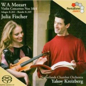 Mozart - Violinkonzerte 3+4 in der Gruppe MUSIK / SACD / Klassiskt bei Bengans Skivbutik AB (678679)