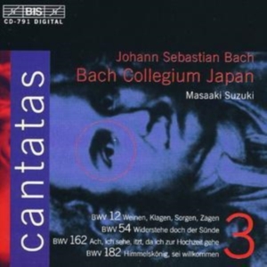 Bach Johann Sebastian - Cantatas Vol 3 in der Gruppe Externt_Lager / Naxoslager bei Bengans Skivbutik AB (680129)