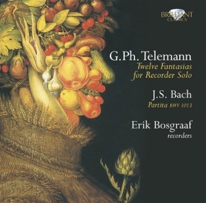 Telemann G P - Fantasias - J.S.Bach: Partita in der Gruppe Externt_Lager / Naxoslager bei Bengans Skivbutik AB (685991)