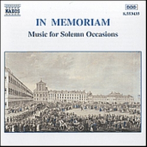 Various - In Memoriam in der Gruppe Externt_Lager / Naxoslager bei Bengans Skivbutik AB (692273)