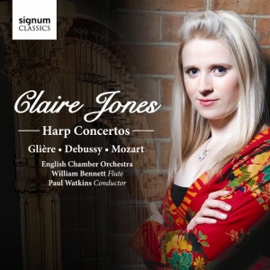 Jones Claire / Bennett William - Harp Concertos in der Gruppe Externt_Lager / Naxoslager bei Bengans Skivbutik AB (693460)