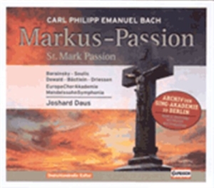 Bach Carl Philipp Emanuel - St. Mark Passion, H. 799 in der Gruppe CD / Klassiskt bei Bengans Skivbutik AB (698619)