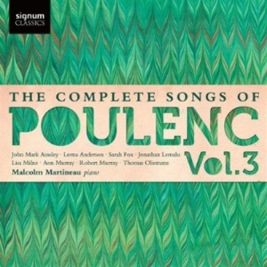 Poulenc Francis - The Complete Songs Vol 3 in der Gruppe CD bei Bengans Skivbutik AB (699171)