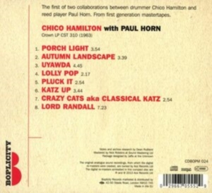 Hamilton Chico With Paul Horn - Chico Hamilton With Paul Horn in der Gruppe CD / Jazz bei Bengans Skivbutik AB (705759)