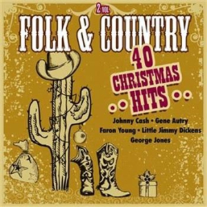 Blandade Artister - Folk & Country- 40 Christmas Hits in der Gruppe CD / Country bei Bengans Skivbutik AB (923695)