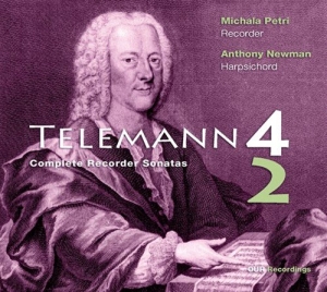 Telemann - Sonatas For Recorder in der Gruppe Externt_Lager / Naxoslager bei Bengans Skivbutik AB (934518)