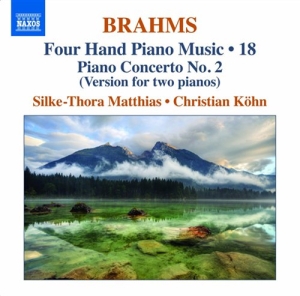 Brahms - Four Hand Piano Music Vol 18 in der Gruppe CD bei Bengans Skivbutik AB (945547)