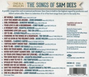 Various Artists - One In A Million: The Songs Of Sam in der Gruppe Övrigt /  bei Bengans Skivbutik AB (953805)