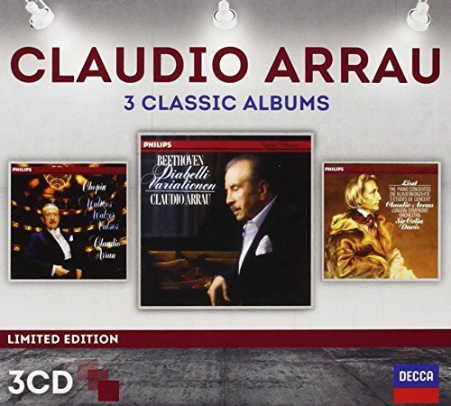 Arrau Claudio Piano - Three Classic Albums (Ltd 3Cd) in der Gruppe CD / Klassiskt bei Bengans Skivbutik AB (986462)