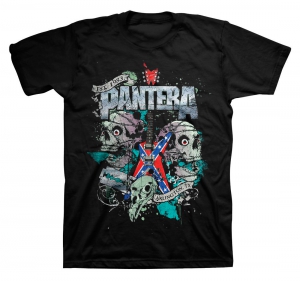 Pantera Texas Skull Mens Black T Shirt in der Gruppe Merchandise bei Bengans Skivbutik AB (V-2628254)