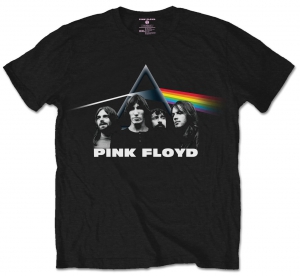 Pink Floyd DSOTM Band & Prism Black Mens T Shirt in der Gruppe Merch T-shirts / T-shirt Kampanj bei Bengans Skivbutik AB (V-2628292)