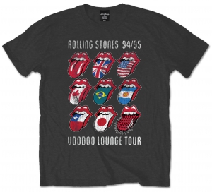 Rolling Stones VDoo Lounge Tongues Grey Mens TS in der Gruppe Minishops / Rolling Stones bei Bengans Skivbutik AB (V-2628397)