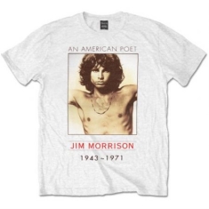 The Doors - American Poet Uni Wht T-Shirt