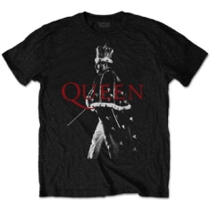 Queen -  QUEEN UNISEX TEE: FREDDIE CROWN (M)