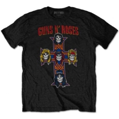 Guns N' Roses/ T-shirt - Vintage Cross (Men Black) (L)