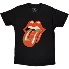 Rolling Stones - Christmas Tongue Uni Bl_T-Shirt
