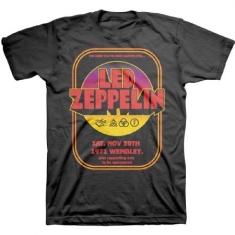 Led Zeppelin - Unisex T-Shirt: 1971 Wembley (L)