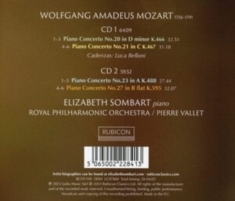 Elizabeth Sombart - Mozart Piano Concertos Nos.20,21,23 & 27
