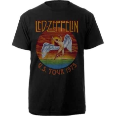 Led Zeppelin - Usa Tour 75 Uni Bl T-Shirt  (M)