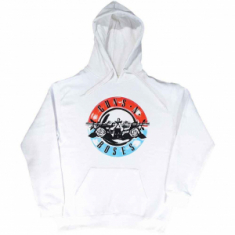 Guns N Roses - Motorcross Logo Uni Wht Hoodie 