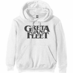 Greta Van Fleet - Logo Uni Wht Hoodie 