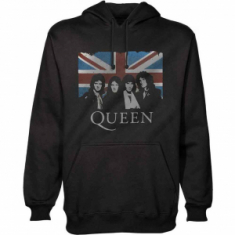 Queen - Queen Vtge Union Jack Uni Bl Hoodie