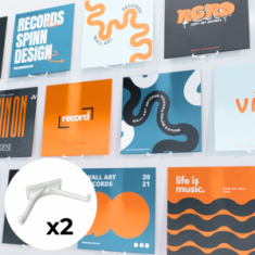 Accessories - Albumregal weiß 2er-Pack