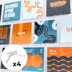 Accessories - Albumregal weiß 4er-Pack