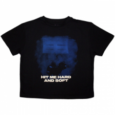 Billie Eilish - Hmhas Blue Lines Lady Bl Crop Top