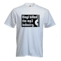Vinyl Killed The Mp3 Industry - T-Shirt (Small)
