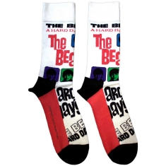 Beatles  - A Hard Day's Night Colours Uni Wht Socks (Eu 36-40)