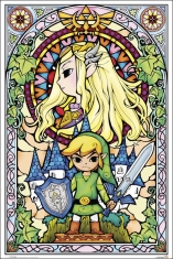 Game Poster - Zelda - Stained Glass (91,5 X 61 Cm)