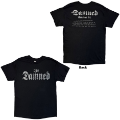 Damned - Damned Distressed Logo Eu Tour Summer 24 Uni Bl T-Shirt