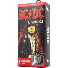 Ac/Dc - Logos Gift Box Uni 3-Pack Socks