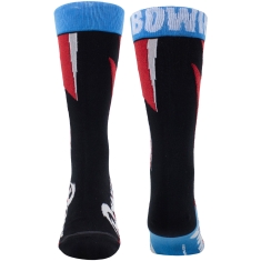 David Bowie - Red Flash Uni Bl Socks