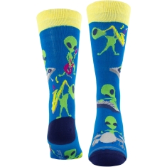 Perri's - Aliens Uni Blue Socks