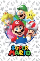 Game Poster - Super Mario - Greetings 91,5 x 61 cm