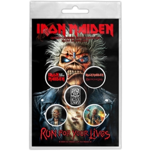 Iron Maiden - Run For Your Lives Button Badge Pack