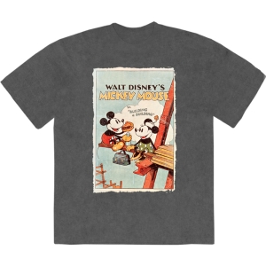 Disney - Mickey Building A Building Stone Wash Uni Char T-Shirt