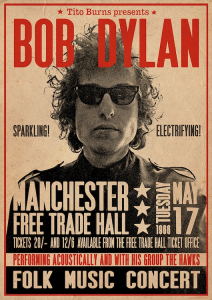 Bob Dylan - Manchester Free Trade Hall Concert Promo 91,5 X 61 Cm