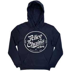 Alice In Chains - Circle Emblem (Navy Blue) Unisex Pullover Hoodie