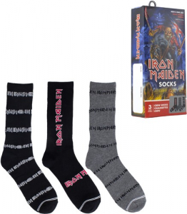 Iron Maiden - Crew Socks (Assorted Styles 3 Pack Gift Box)
