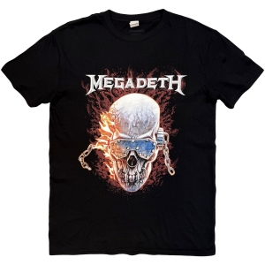 Megadeth - Vic & Flames Uni Bl T-Shirt