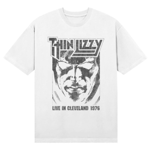 Thin Lizzy - Jailbreak Live In Cleveland 76 Uni Wht T-Shirt