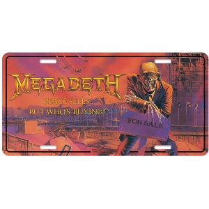 Megadeth - Peace Sells Number Plate
