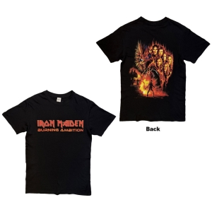 Iron Maiden - Burning Ambition Text Logo Uni Bl T-Shirt