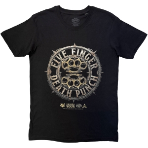 Five Finger Death Punch - Knuckles Emblem Uni Bl T-Shirt
