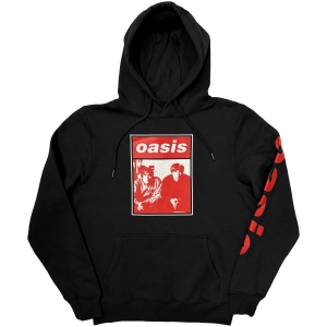Oasis - Wonderwall Two Colour Photo Uni Bl Hoodie