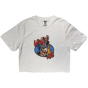 Blink-182 - Cartoon Bunny Lady Wht Crop Top